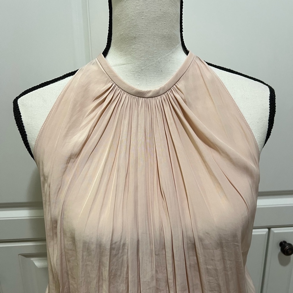 *New Ramy Brook Paris halter top |smocked waist Dress Sz Small - Picture 3 of 7